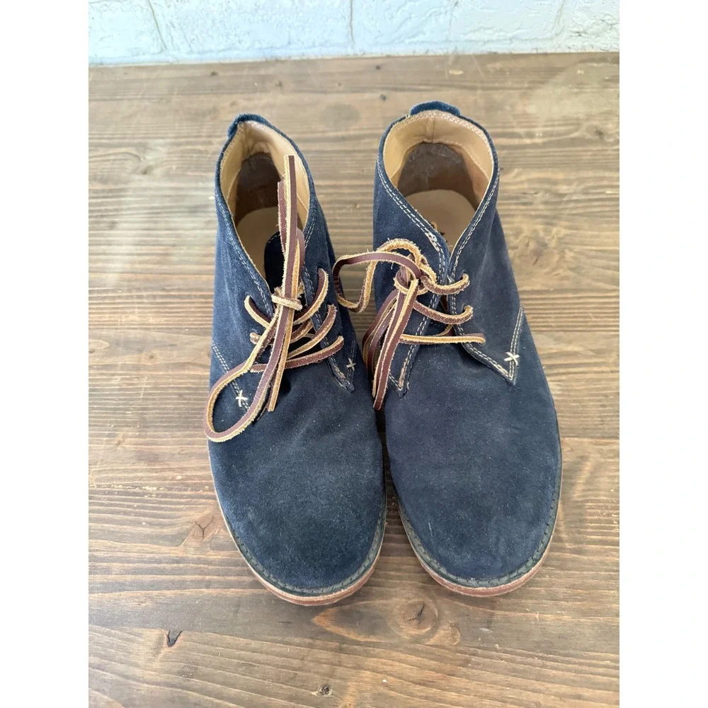 ALDO Mens Blue Suede Leather Lace‎ Up Ankle Chukka Boots EU Size 43/ US Size 10